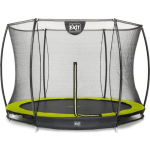 EXIT Toys Silhouette Verlaagde Trampoline Met Veiligheidsnet Rond - 244 Cm - Lime - Groen