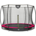 EXIT Toys Silhouette Verlaagde Trampoline Met Veiligheidsnet Rond - 244 Cm - - Roze