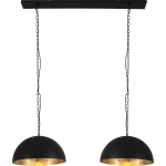 Steinhauer Hanglamp Semicirkel 2 Lichts L 125 Cm B 35 Cm- - Zwart