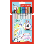 Stabilo Pen 68 Brush Etui 12 Kleuren