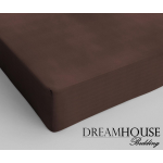 Dreamhouse Hoeslaken Katoen-140 X 200 Cm - Bruin