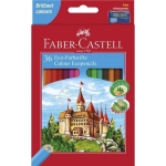 Faber Castell Kleurpotlood Faber-castell Castle Zeskantig Karton Etui Met 36 Stuks