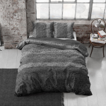 Dreamhouse Gradient Knits - Verwarmend Flanel - Antraciet Lits-jumeaux (240 x 200/220 cm + 2 kussenslopen) Dekbedovertrek