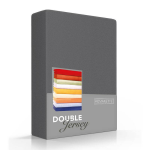 Romanette Luxe Dubbel Jersey Hoeslaken - Antraciet 200/220 x 200/210/220 cm