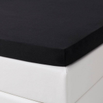 Jersey Stretch Splittopper Hoeslaken - 160 x 200/210 cm - Zwart