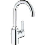 Grohe Eurostyle Cosmopolitan 1-gats wastafelkraan L-size met afvoerplug met hoge draaibare uitloop chroom 23043003