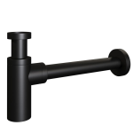 Brauer Black Edition design sifon inclusief muurbuis mat 5-S-009 - Zwart