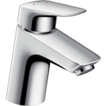 Hansgrohe Logis 1 gats wastafelkraan 70 met push open chroom 71077000