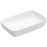 Villeroy & Boch Villeroy en Boch Artis opzetwastafel rechthoekig 58x38cm zonder overloop 41725801 - Blanco