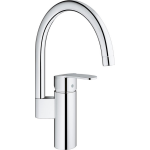 Grohe Eurostyle Cosmopolitan 1 gats keukenkraan met hoge draaibare uitloop chroom 30221002