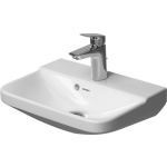 Duravit P3 Comforts fontein zonder kraangat met overloop 45x32cm 0716450060 - Blanco
