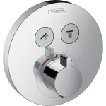 Hansgrohe ShowerSelect S afbouwdeel voor inbouwkraan thermostatisch met omstel voor 2 douchefuncties chroom 15743000