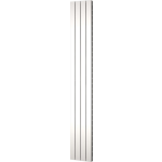 Plieger Cavallino Retto designradiator verticaal dubbel middenaansluiting 2000x298mm 905W 7255343 - Wit