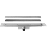 Easy drain Easydrain Compact TAF afvoergoot enkele plaat 70cm 30mm met Zero design rooster RVS edcomtaf70030 - Silver