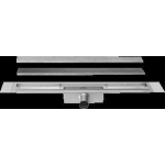Easy drain Easydrain Compact TAF afvoergoot enkele plaat 110cm 30mm met Zero design rooster RVS edcomtaf110030 - Silver