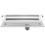 Easy drain Easydrain Multi TAF afvoergoot enkele plaat 80cm met Zero design rooster RVS edmtaf800 - Silver