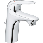 Grohe Eurostyle New 1 gats wastafelkraan M size ES met waste met gesloten greep chroom 23709003