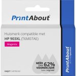PrintAbout Huismerk compatible met HP 903XL (T6M07AE) Inktcartridge Hoge capaciteit - Magenta