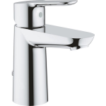 Grohe Bau Edge 1 gats wastafelkraan met ketting chroom 23329000