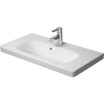 Duravit DuraStyle meubelwastafel Compact met overloop met 1 kraangat 78.5x40cm met wondergliss 23377800001 - Blanco