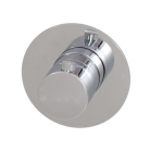 Saniclass Brauer Inbouwthermostaat ronde knop met ronde rozet Chrome Edition 1601