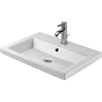 Duravit 2nd floor opbouwwastafel 60x43cm 1 kraangat 0347600000 - Blanco