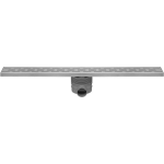 Easy drain Easydrain Multi afvoergoot enkele plaat met zijuitloop 9,8x140cm 50mm RVS edm1400 - Silver