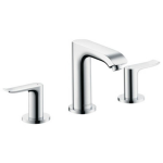 Hansgrohe Metris 3 gats wastafelkraan met waste chroom 31083000