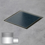 Easy drain AquaJewels Quattro tegel 15x15cm met zijuitlaat 50mm waterslot 30/35/50mm AJQ 15X15 T ajq15x15t