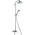 Hansgrohe Croma 220 Showerpipe met douchekraan en 100 Vario handdouche en Croma 22cm hoofddouche chroom 27222000