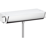 Hansgrohe Ecostat Select douchekraan thermostatisch met planchet van veiligheidsglas wit chroom 13161400