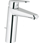 Grohe Eurodisc Cosmopolitan wastafelkraan medium met waste 35mm met temperatuurbegrenzer chroom 23448002