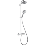 Hansgrohe Raindance Select 240 AIR Showerpipe: met douchekraan en EcoSmart hoofddouche met 3jet ecosmart handdouche chroom 27116000