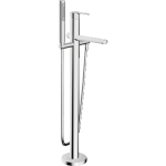 Hansa ronda afbouwdeel voor staande badkraan vloermontage met omstel met stilo handdouche chroom 03422073