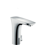 Hansgrohe PuraVida wastafelkraan electronisch met temperatuurgreep batterij chroom 15170000