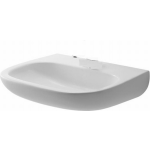 Duravit D Code Vital wastafel 60x55cm met kraangat en overloop 23126000002 - Wit