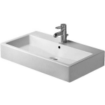 Duravit Vero wastafel onderzijde geslepen 80x47cm met kraangat en overloop 0454800027 - Blanco