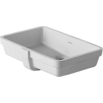 Duravit Vero onderbouwwastafel voor houten console 48.5x31.5cm met overloop zonder kraanvlak 0330480000 - Blanco