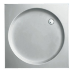 Plieger Luxury douchebak acryl vierkant met ronde inzet 90x90x9cm 0940854 - Wit