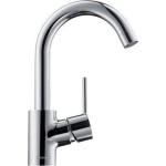 Hansgrohe Talis S wastafelkraan met hoge uitloop (360gr) met aansluitpijpen met waste chroom 32070000