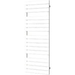 Plieger Genua M designradiator horizontaal middenaansluiting 1520x550mm 800W 7250653 - Wit