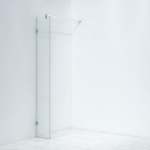 Saniclass Bellini inloopdouche met scharnierbevestiging 30x200cm 8mm veiligheidsglas anti kalk chroom WALKINFIXCONNECT-30