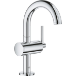 Grohe Atrio 1-gats wastafelkraan M-size met push open chroom 32043003