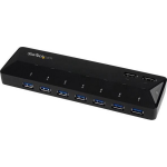 Startech 7-PT USB 3.0 HUB + 2X 2.4A CHARGE PORTS - Zwart