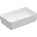 Villeroy & Boch Collaro opzetwastafel rechthoekig 56x36cm zonder overloop zonder kraangat ceramic+ 4A2056R1 - Wit