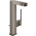 Grohe Plus 1-gats wastafelkraan l-size met waste en draaibare uitloop brushed hard graphite 23851AL3