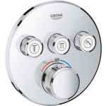 Grohe Grohtherm SmartControl inbouwkraan thermostatisch met omstel voor 3 functies rond chroom 29121000