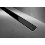 Easy drain Compact 50 TAF Modulo douchegoot RVS m. Zero+ rooster, waterslot 50mm 80cm inbouwdiepte 90mm met zijuitloop edm1tafzm80050b - Zwart