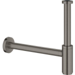 Grohe designsifon 1 1/4 minimalistisch brushed hard graphite 28912AL0 - Zwart