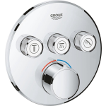 Grohe SmartControl afbouwdeel voor inbouwkraan met omstel v. 3 functies rond chroom 29146000